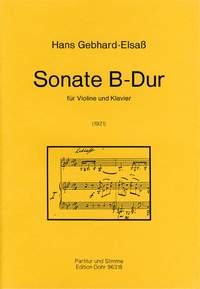 Gebhard-Elsaß, H: Sonata B-flat Major