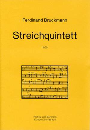 Bruckmann, F: String Quintet