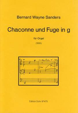 Sanders, B W: Chaconne und Fuge g-Moll G minor