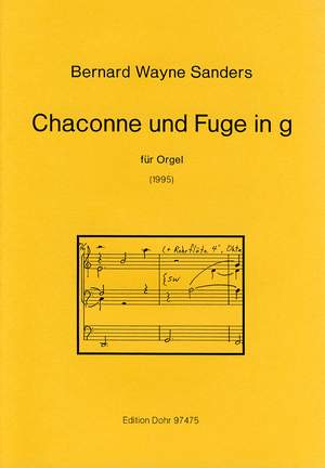 Sanders, B W: Chaconne und Fuge g-Moll G minor
