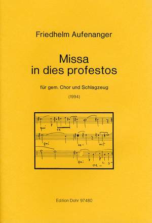 Aufenanger, F: Missa in dies profestos