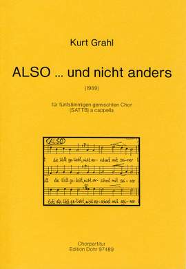 Grahl, K: Also ... And Not Otherwise