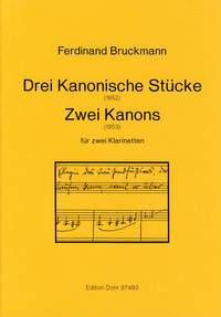 Bruckmann, F: Three Canonic Pieces & Two Canons