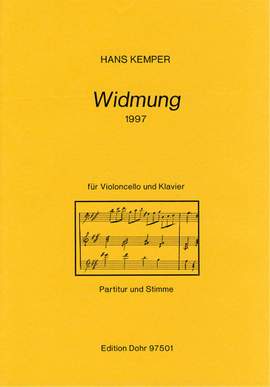 Kemper, H: Widmung
