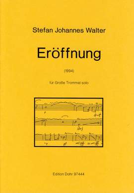 Walter, S J: Eröffnung