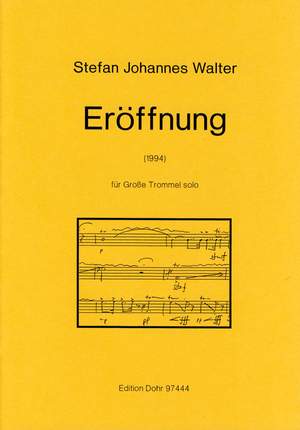 Walter, S J: Eröffnung