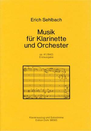 Sehlbach, E: Music for Clarinet and Orchestra