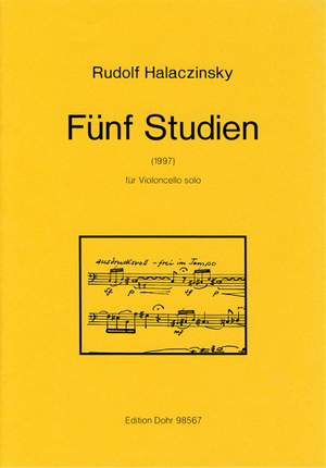 Halaczinsky, R: Five Studies op. 85