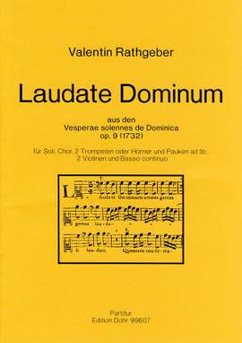 Rathgeber, J V: Laudate Dominum op. 9