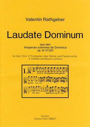 Rathgeber, J V: Laudate Dominum op. 9