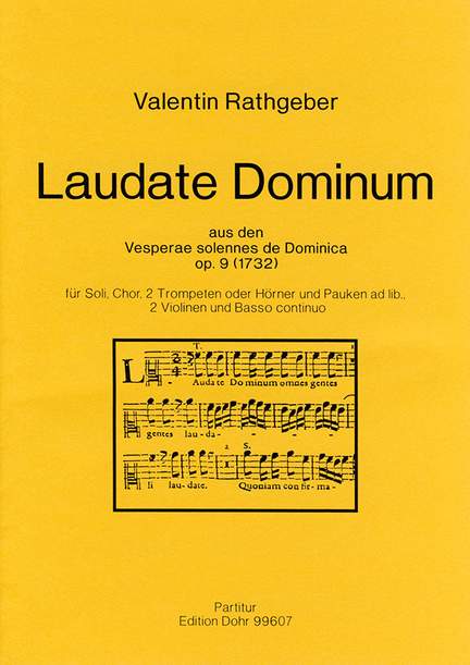 Rathgeber, J V: Laudate Dominum op. 9