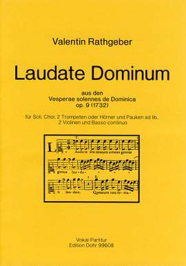 Rathgeber, J V: Laudate Dominum op. 9