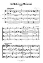 Baur, J: Five Polyphonic Miniatures Product Image