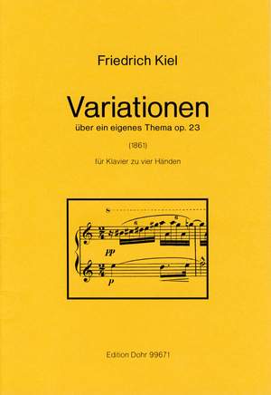 Kiel, F: Variations op. 23