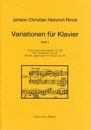 Rinck, J C H: Variations for Piano Vol. 1