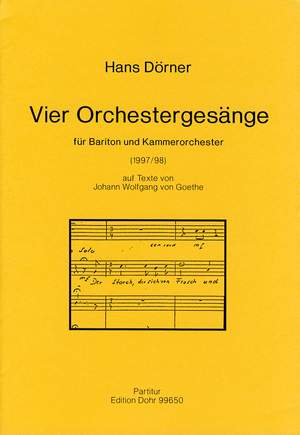 Doerner, H: Vier Orchestergesänge