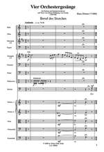Doerner, H: Four Orchestral Songs Product Image