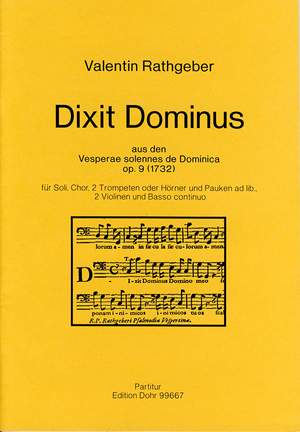 Rathgeber, J V: Dixit Dominus op. 9