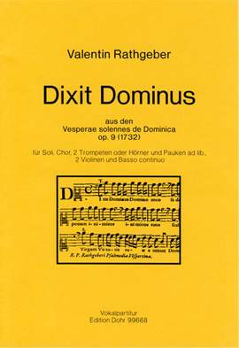 Rathgeber, J V: Dixit Dominus op. 9