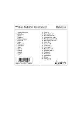 Winkler, G: Südliches Temperament