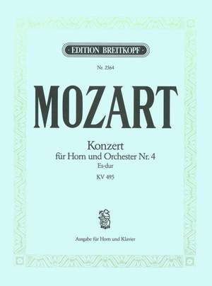 Mozart, W A: Hornkonzert [Nr. 4] Es-dur KV 495 E flat major KV 495
