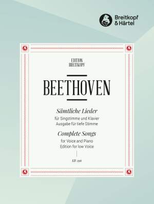 Beethoven, L v: Sämtliche Lieder
