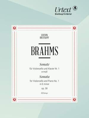 Brahms, J: Sonata No. 1 in E minor Op. 38 op. 38