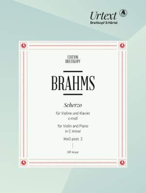 Brahms, J: Scherzo in C minor WoO post. 2 WoO post. 2