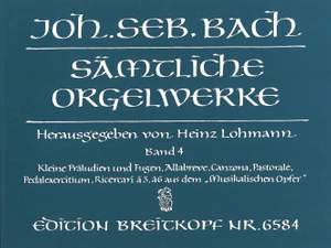 Bach, J S: Complete Organ Works - Lohmann Edition Bd. 4