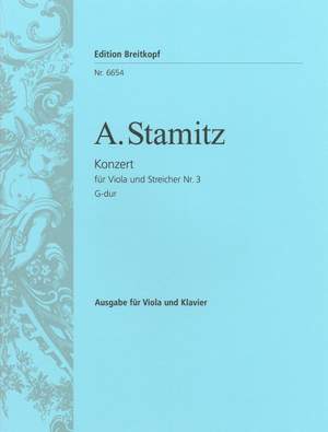 Stamitz, A: Violakonzert Nr. 3 G-dur G major