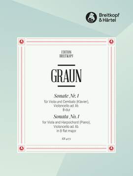 Graun, J G: Sonate Nr. 1 B-dur B flat major