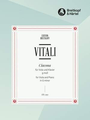 Vitali, T A: Chaconne g-moll G minor