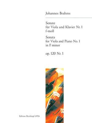 Brahms, J: Sonata No. 1 in F minor Op. 120/1 op. 120/1