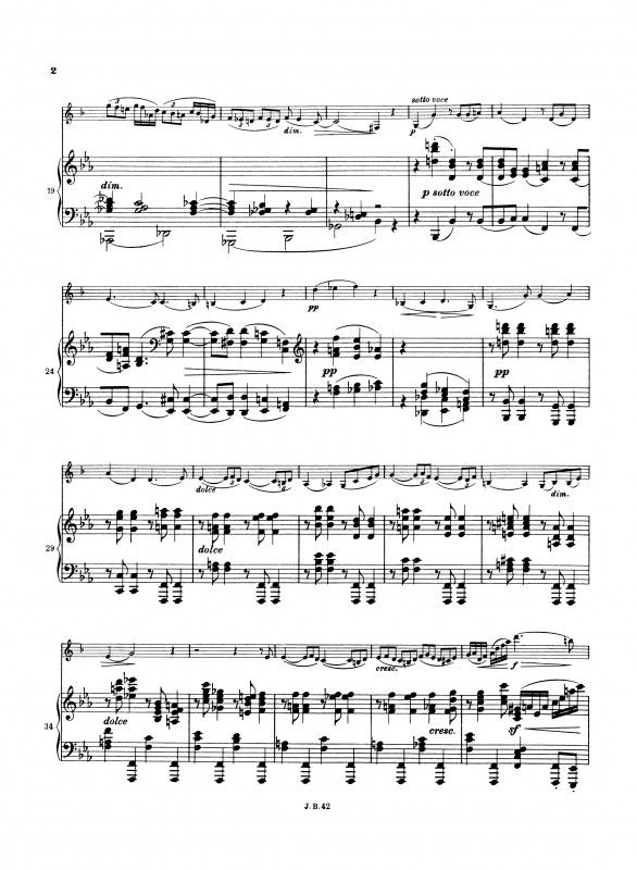 Brahms J Sonata No 2 In Eb Major Op 1 2 Op 1 2 Presto Sheet Music