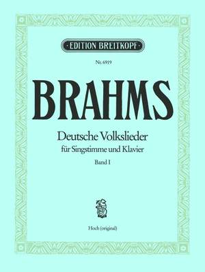 Brahms, J: German Folk Songs WoO 33 WoO 33 Bd I