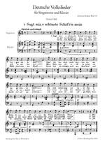 Brahms, J: German Folk Songs WoO 33 WoO 33 Bd I Product Image