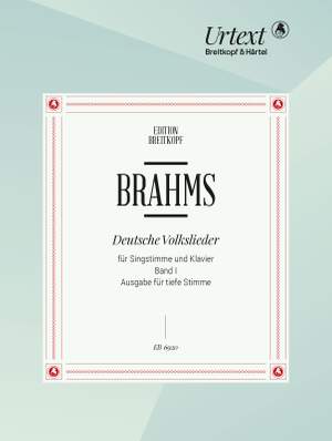 Brahms, J: German Folk Songs WoO 33 WoO 33 Bd I