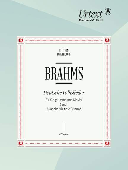 Brahms, J: German Folk Songs WoO 33 WoO 33 Bd I