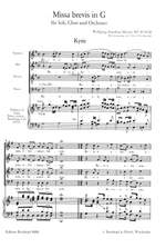 Mozart, W A: Missa brevis in G major K. 49 (47d) KV 49 (47d) Product Image