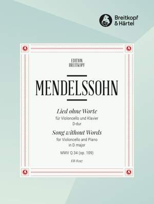 Mendelssohn: Song without words op. 109 MWV Q 34