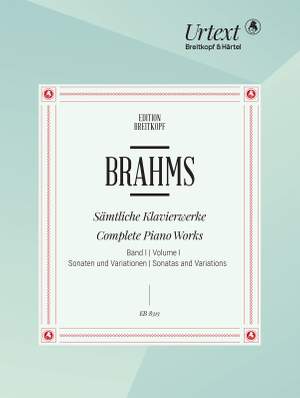 Brahms, J: Complete Piano Works Bd. 1