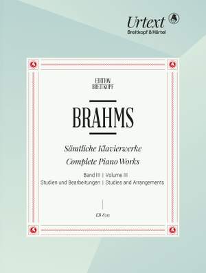 Brahms, J: Complete Piano Works Bd. 3