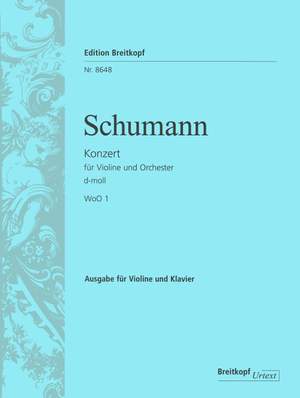 Schumann, R: Violin concerto in D minor WoO 1 WoO 1