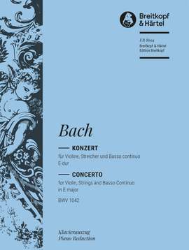 Bach, J S: Violin Concerto in E major BWV 1042 E major