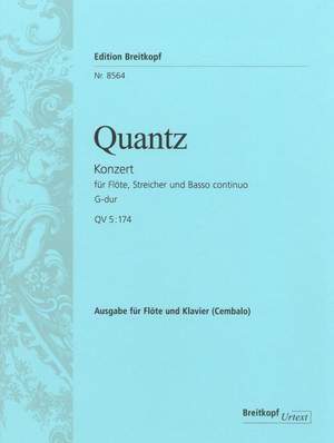 Quantz, J J: Flute Concerto in G major QV 5:174 QV 5:174
