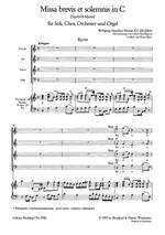 Mozart, W A: Missa brevis in C major K. 220 (196b) KV 220 (196b) Product Image
