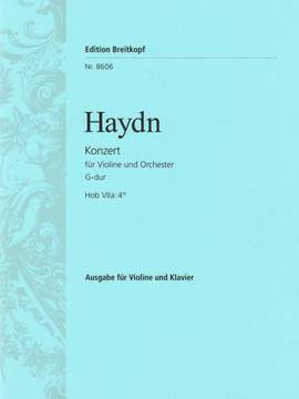 Haydn, J: Violinkonzert G-dur Hob VIIa:4* G major Hob VIIa:4*