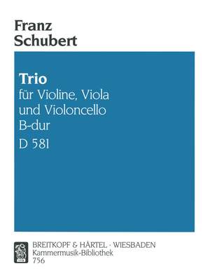 Schubert: Streichtrio B-dur D 581 D 581