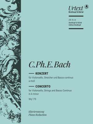 Bach, C P E: Cello Concerto A minor Wq 170