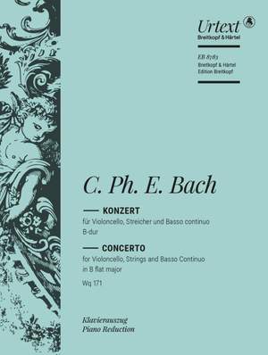 Bach, C P E: Cello Concerto B flat minor Wq 171